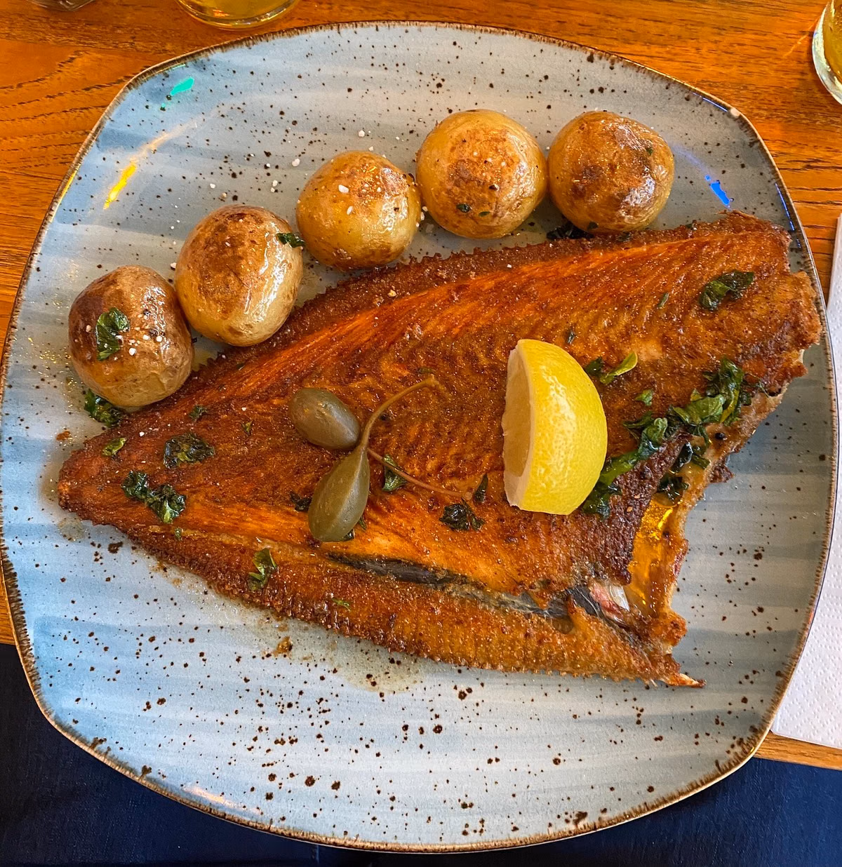 Whole Pan-Fried Plaice